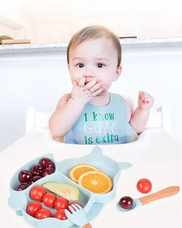 Ensemble de vaisselle en silicone pour bébé | SoftyDishes™