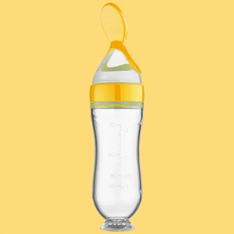 biberon-cuillere-biberon-bébé-Jaune